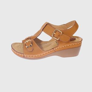 Sandalia Confort Camel Modelo Italiano Art. 5ask73329camel